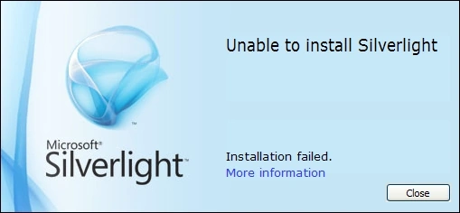 Unable to Install Silverlight